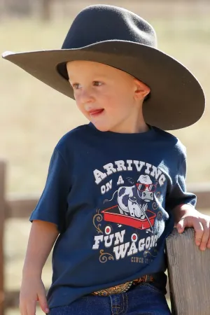 Cinch Toddler's Navy Fun Wagon Tee