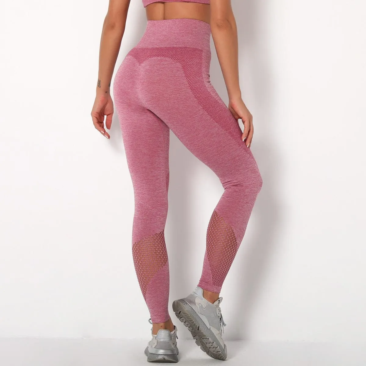 Compulsory Seamless Mesh Sports Leggings