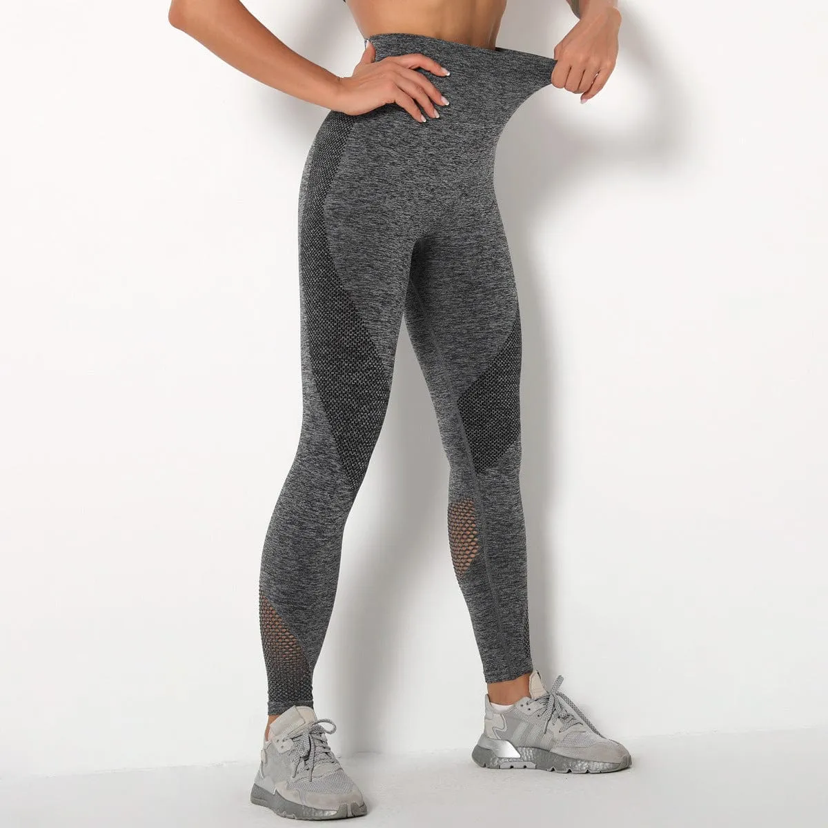 Compulsory Seamless Mesh Sports Leggings