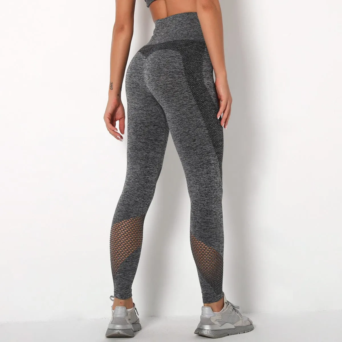 Compulsory Seamless Mesh Sports Leggings