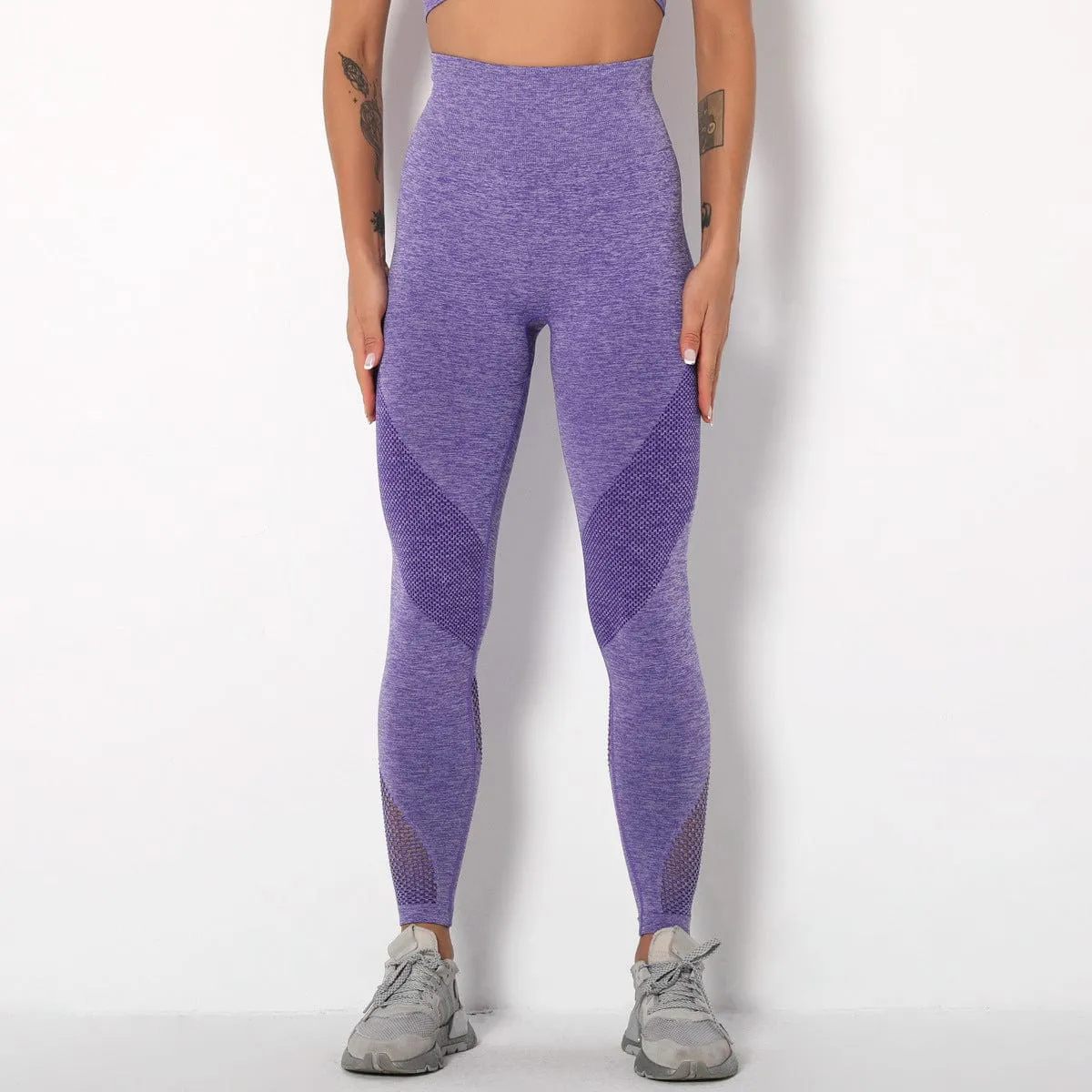 Compulsory Seamless Mesh Sports Leggings