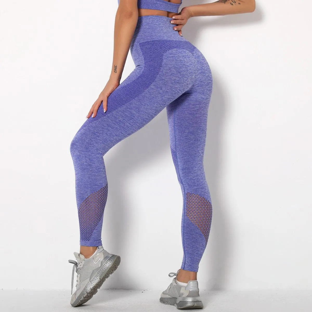 Compulsory Seamless Mesh Sports Leggings