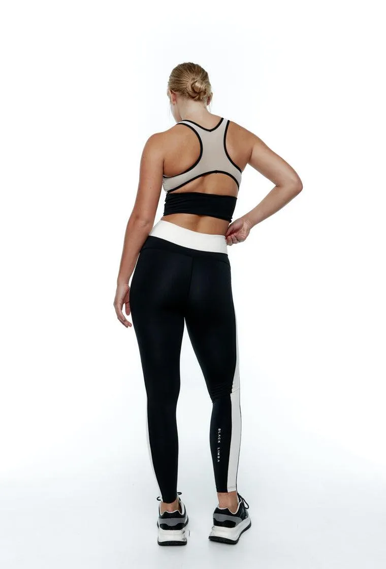 Conjunto deportivo bicolor Shadow Line - Black&Cream