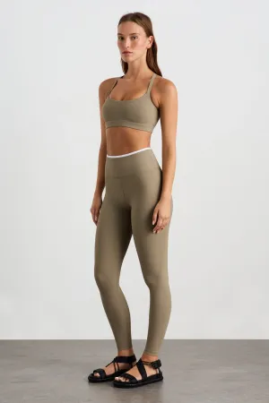 Contrast Ribbed Fl Legging 203