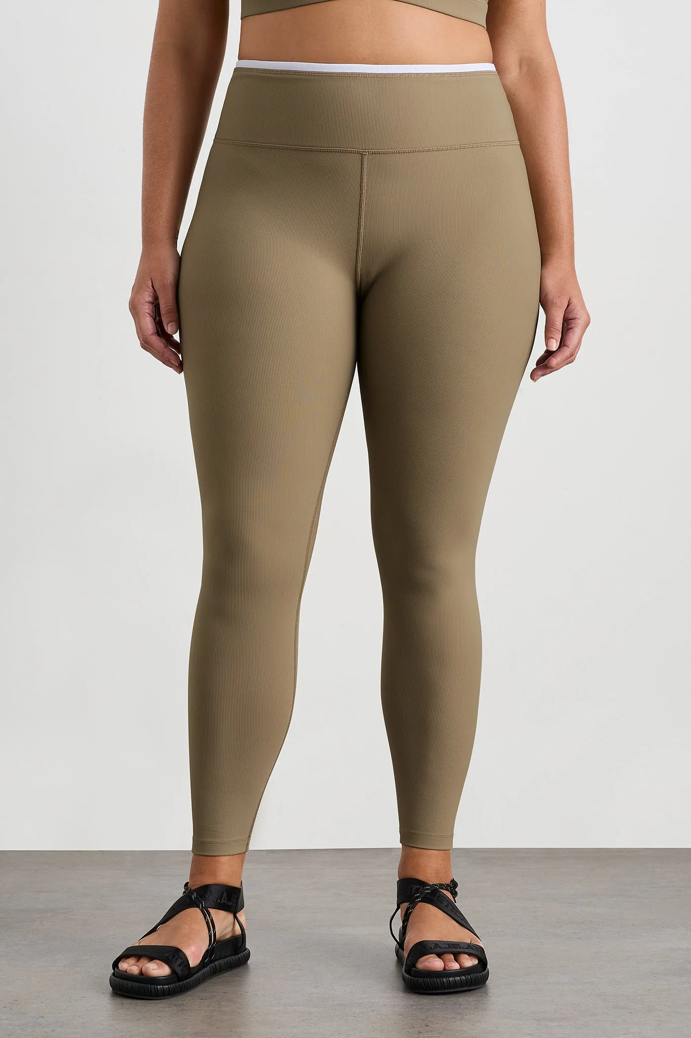 Contrast Ribbed Fl Legging 203