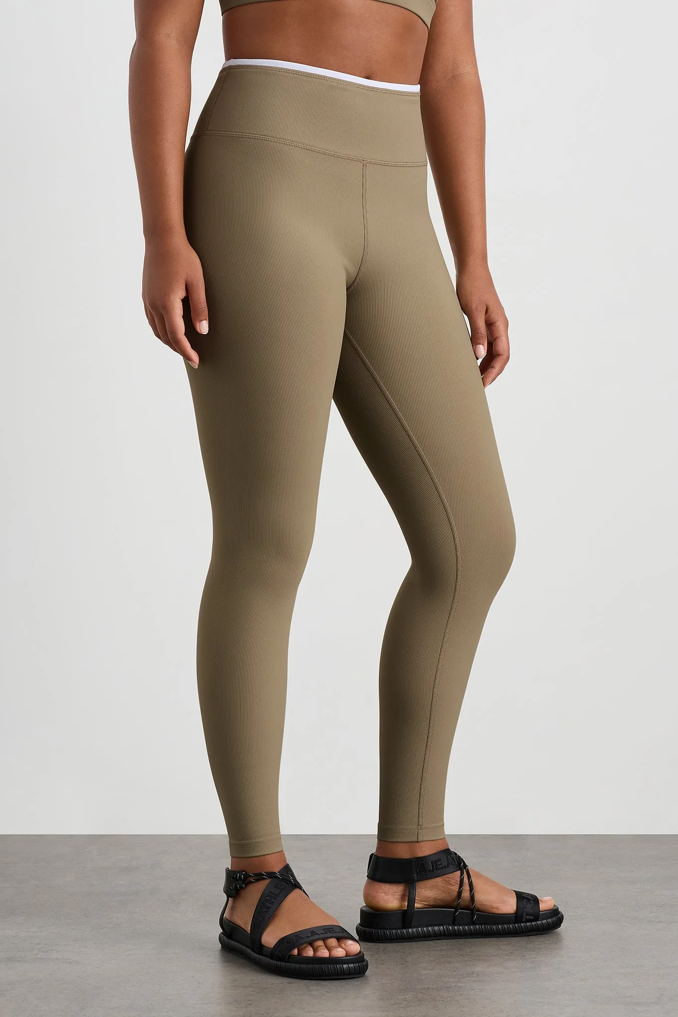 Contrast Ribbed Fl Legging 203
