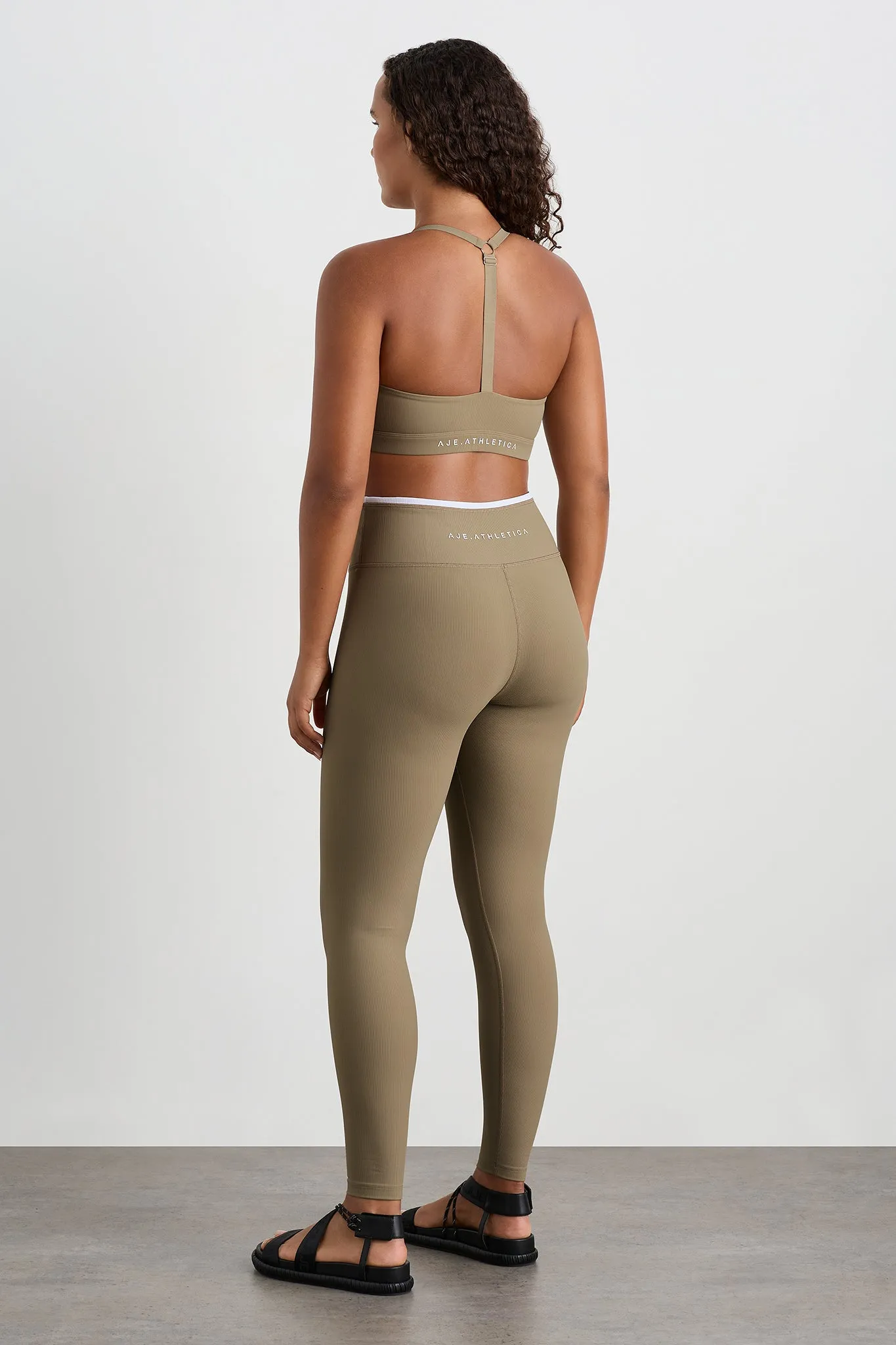 Contrast Ribbed Fl Legging 203
