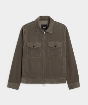 Corduroy Station Jacket in Dark Grey