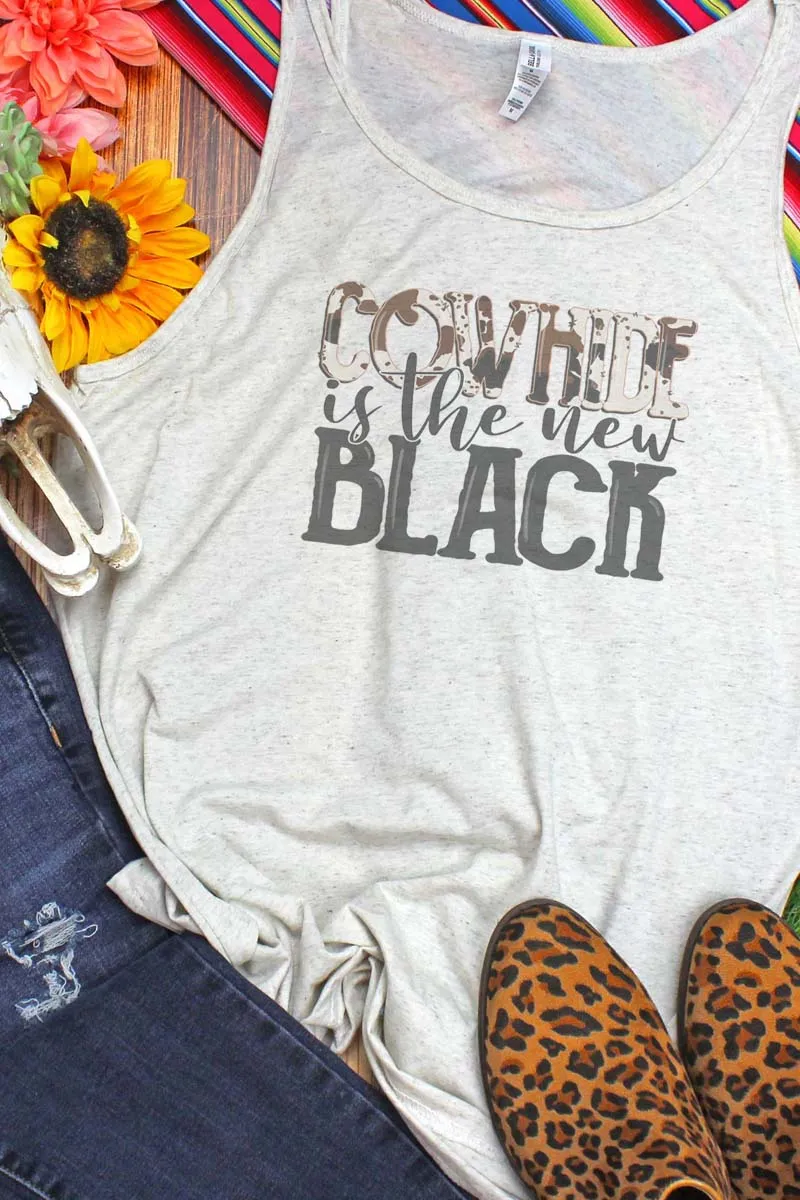 Cowhide Is The New Black Unisex Jersey Tank