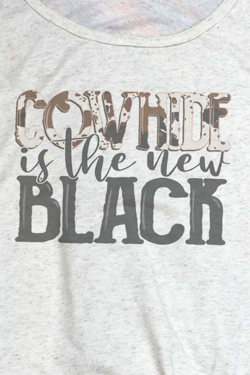 Cowhide Is The New Black Unisex Jersey Tank