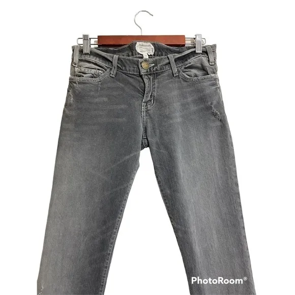 Current/Elliott Skinny Distressed Jeans in Overcast size 27