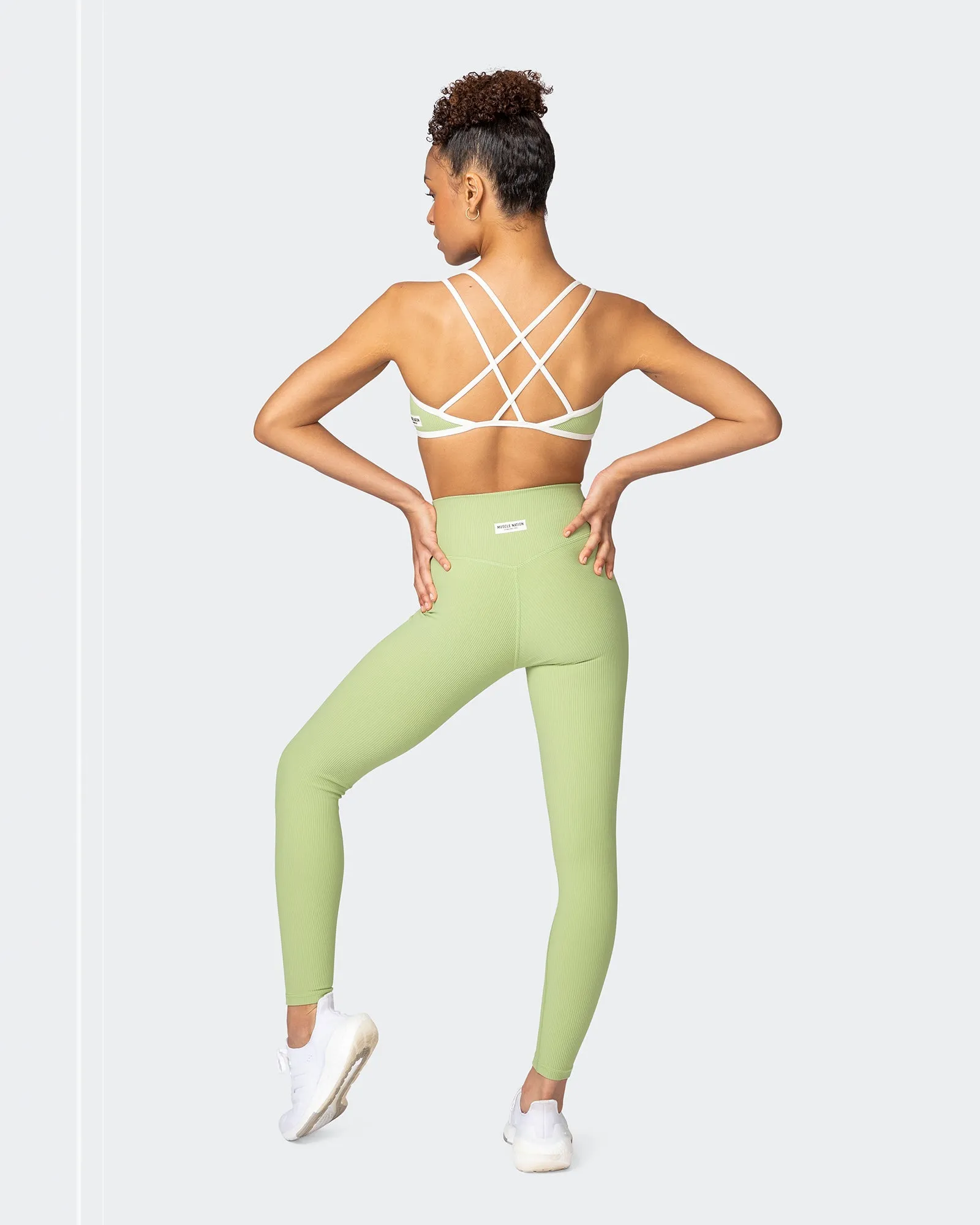 Curves Rib Bralette - Matcha
