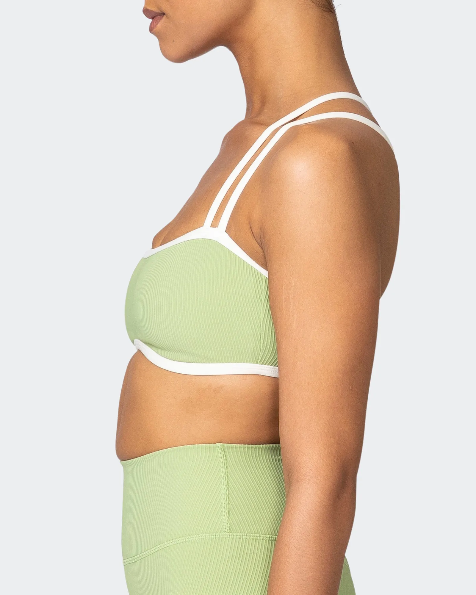 Curves Rib Bralette - Matcha