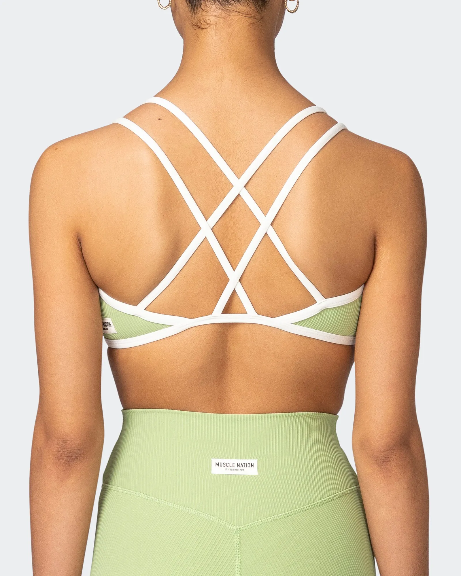 Curves Rib Bralette - Matcha
