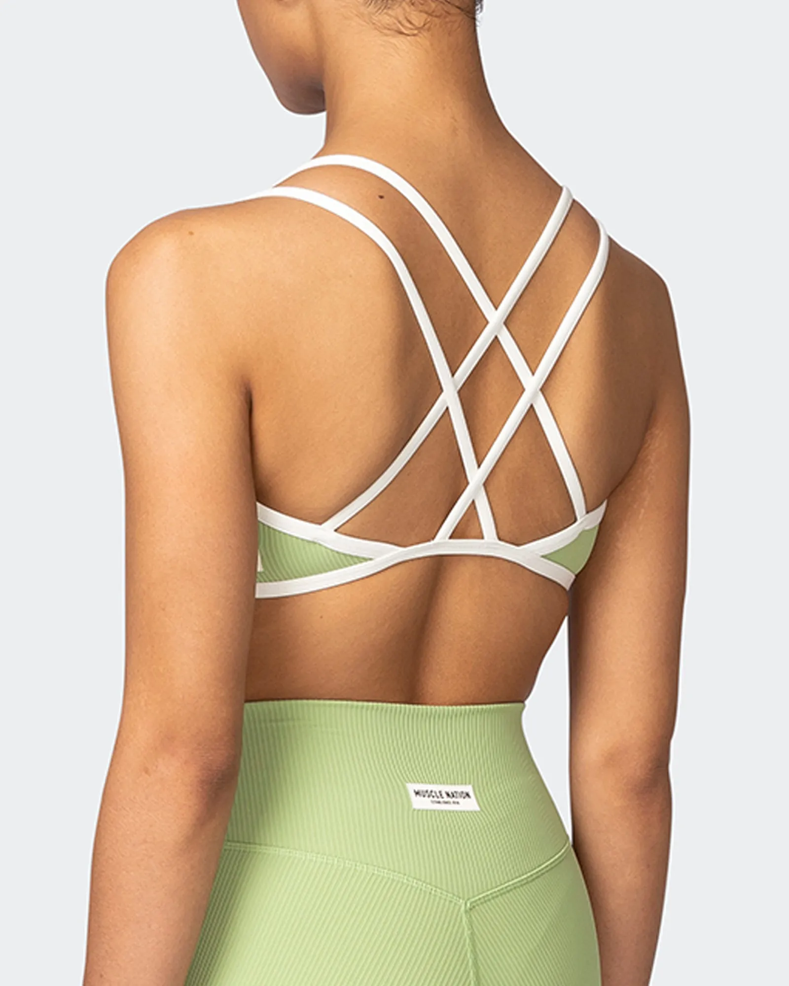 Curves Rib Bralette - Matcha