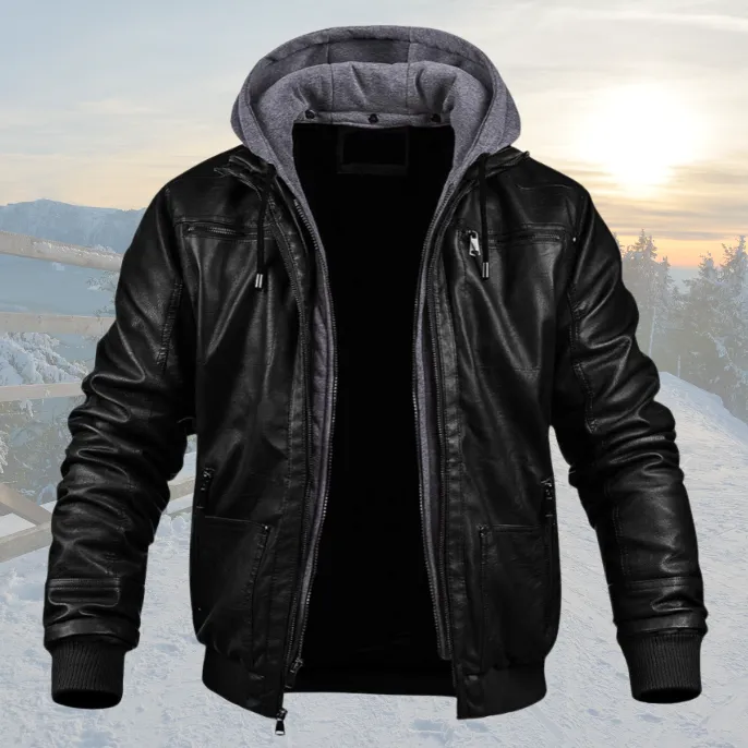 DAMON | Leather Winter Jacket