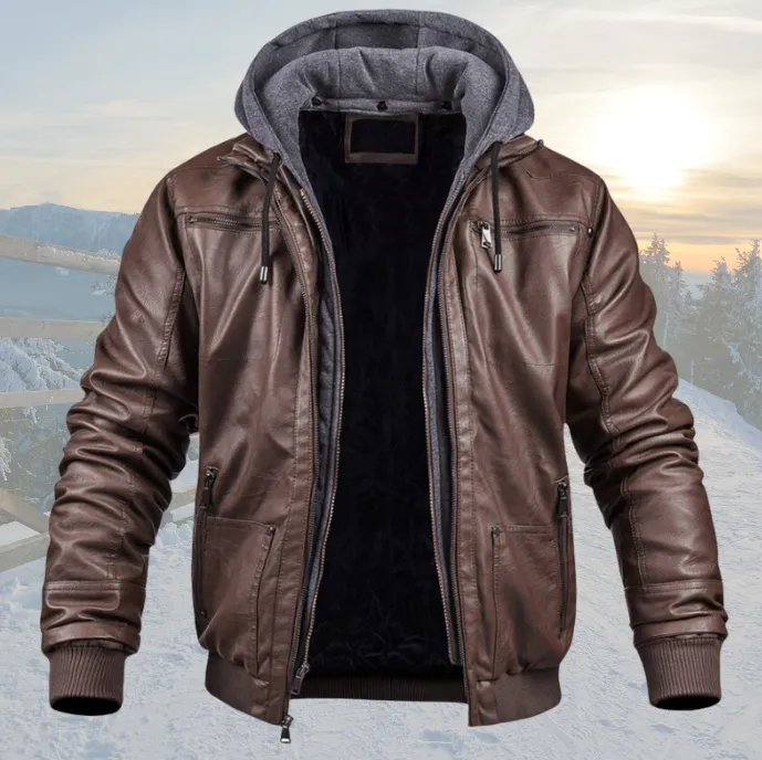 DAMON | Leather Winter Jacket