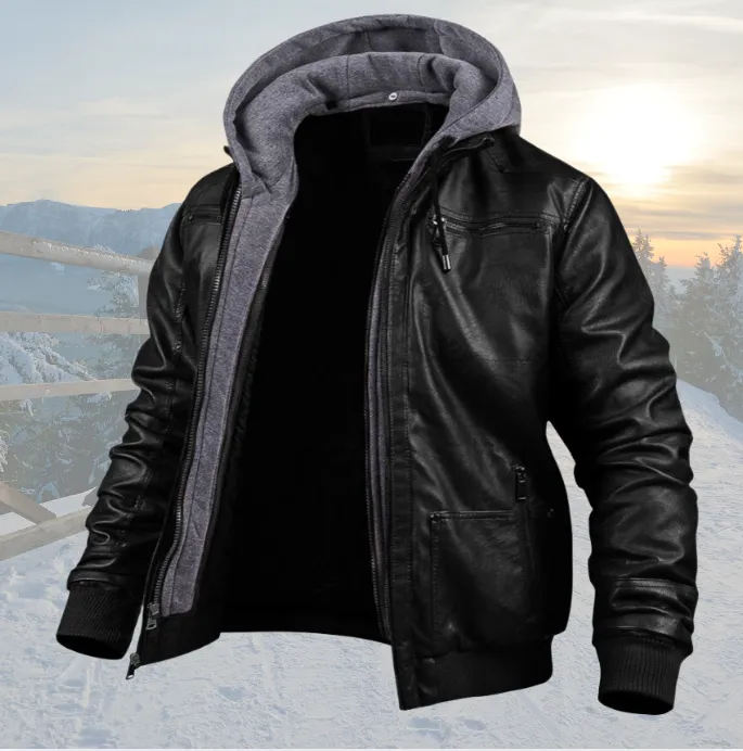DAMON | Leather Winter Jacket