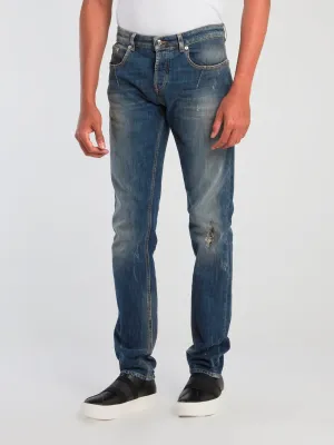 Distressed Slim Fit Jeans