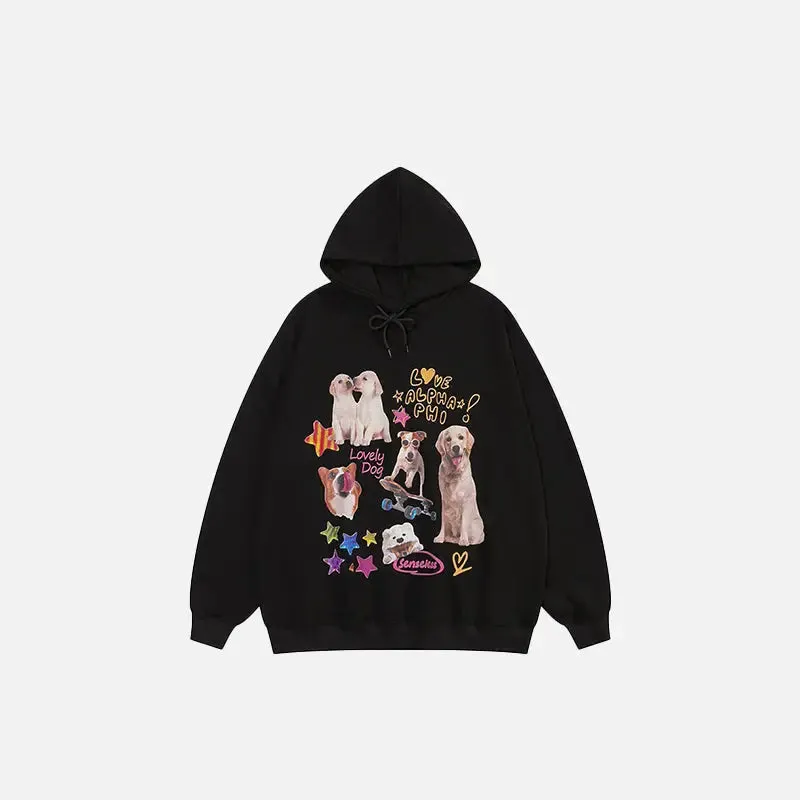 Dog Pictures Oversized Hoodie for Comfort and Style