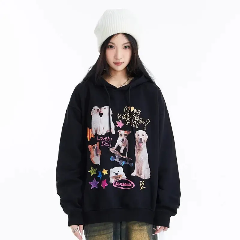 Dog Pictures Oversized Hoodie for Comfort and Style