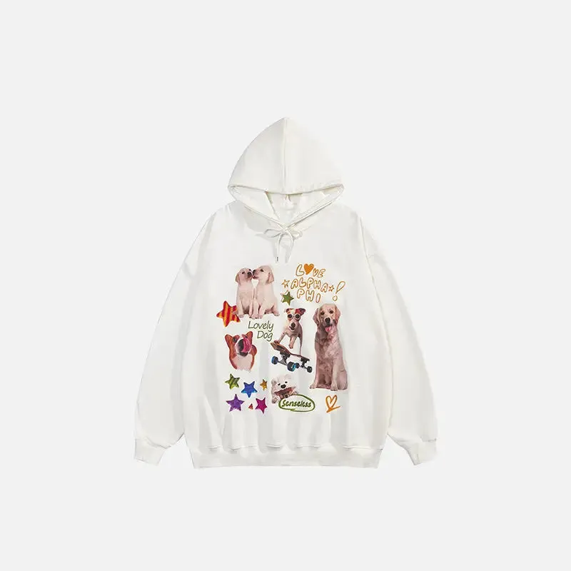 Dog Pictures Oversized Hoodie for Comfort and Style