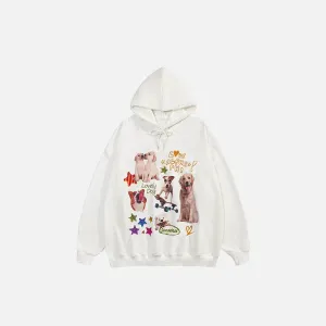 Dog Pictures Oversized Hoodie for Comfort and Style
