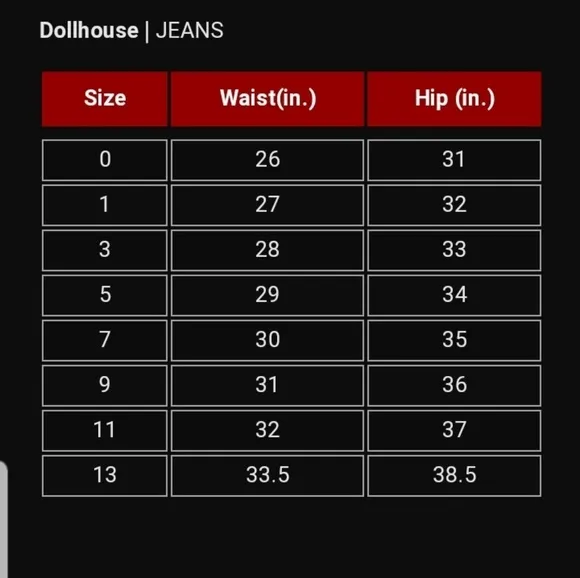 Dollhouse Distress Destroyed Hem Fray Jeans Jr. 13