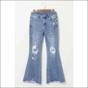 Dusk Blue High Rise Flared Jeans: Leg Day , Jeans so Good it Hurts. Needful Things. 👖🔥