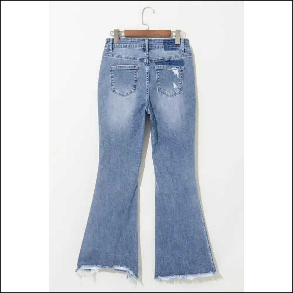 Dusk Blue High Rise Flared Jeans: Leg Day , Jeans so Good it Hurts. Needful Things. 👖🔥