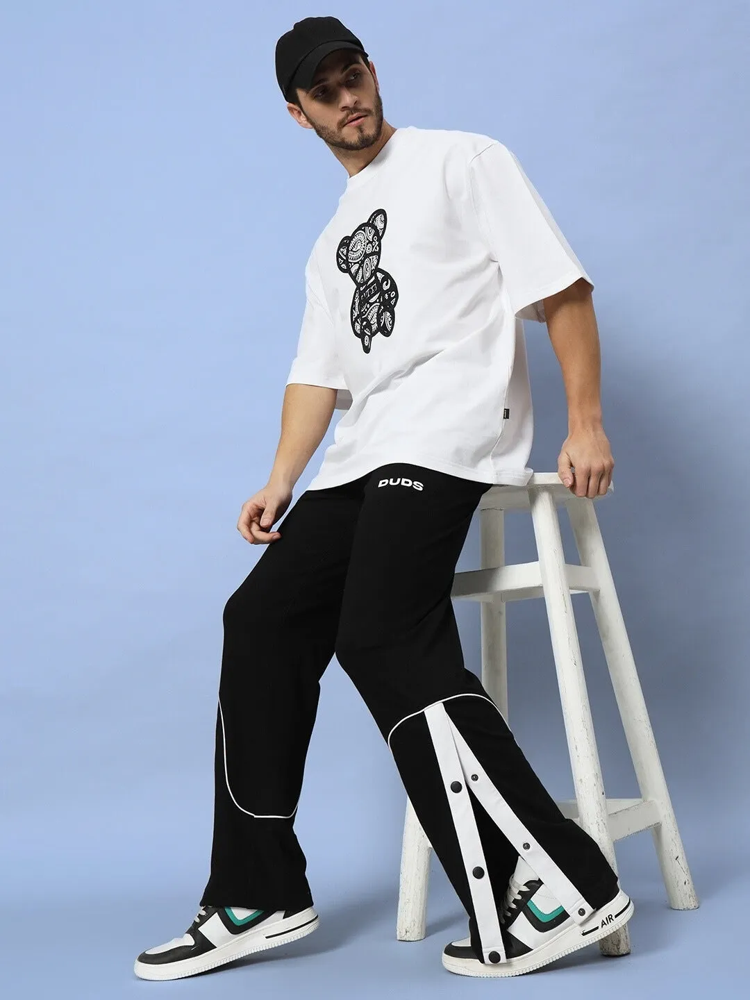 EDDIE CONTRAST JOGGERS RED