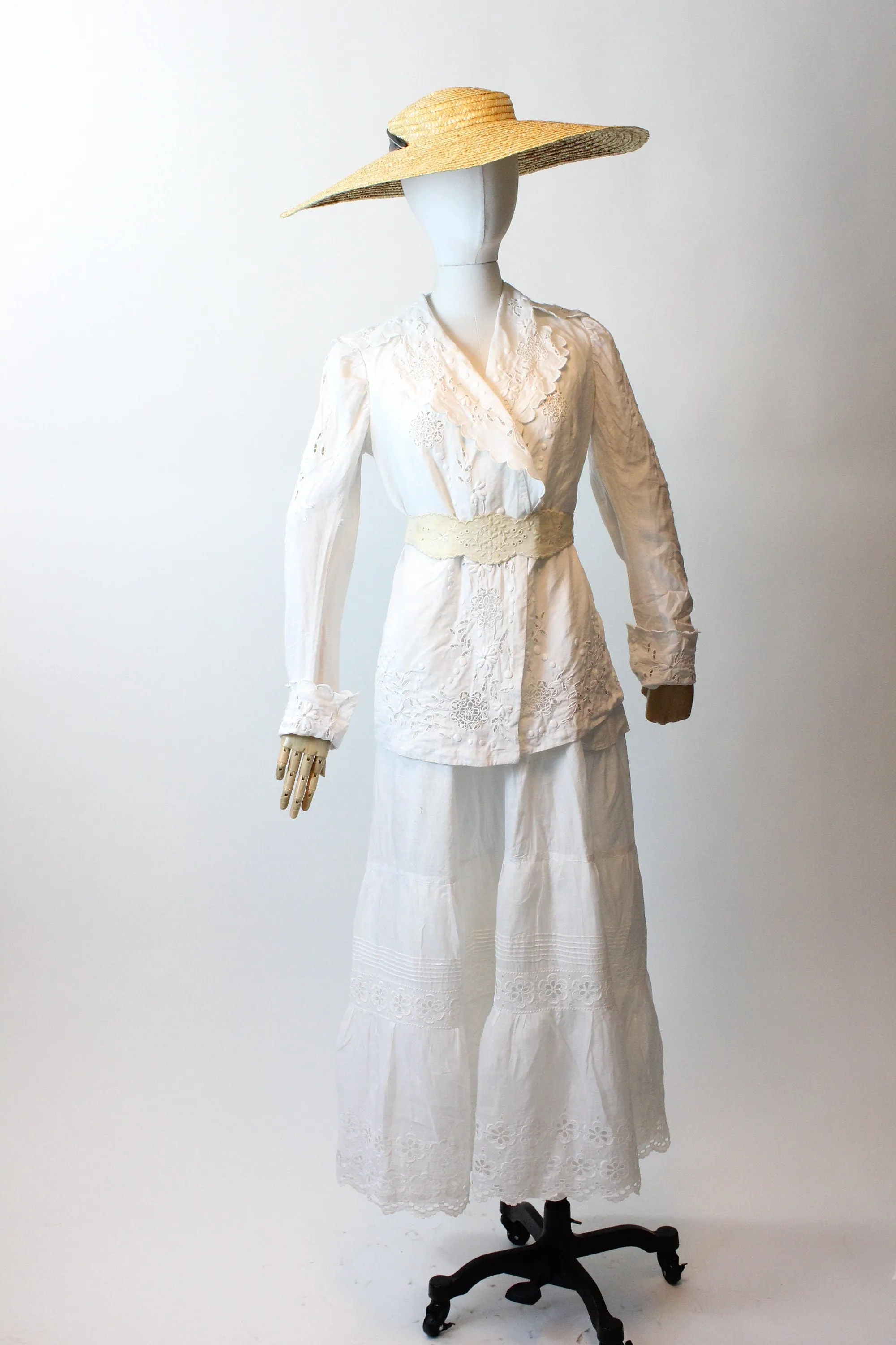 EDWARDIAN CUTWORK lace blouse jacket small medium | new spring summer