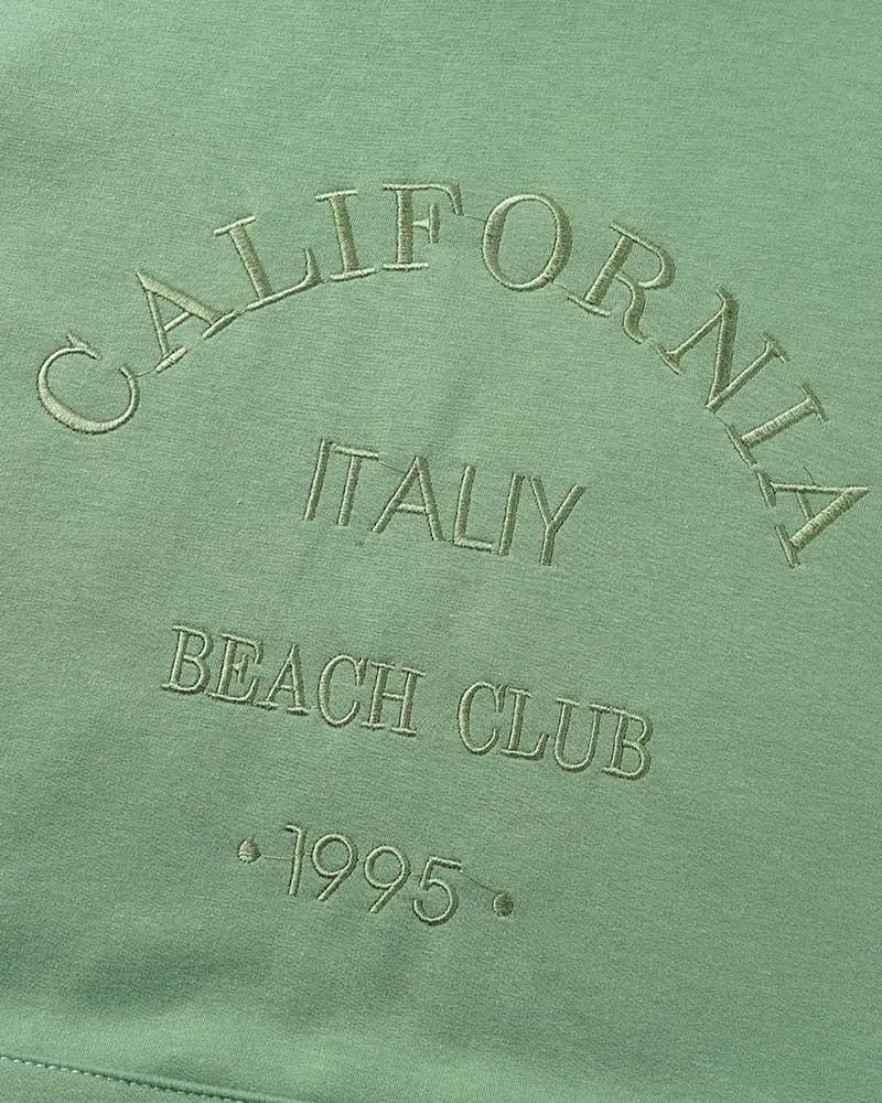 Embroidered Letter Oversized Hoodie
