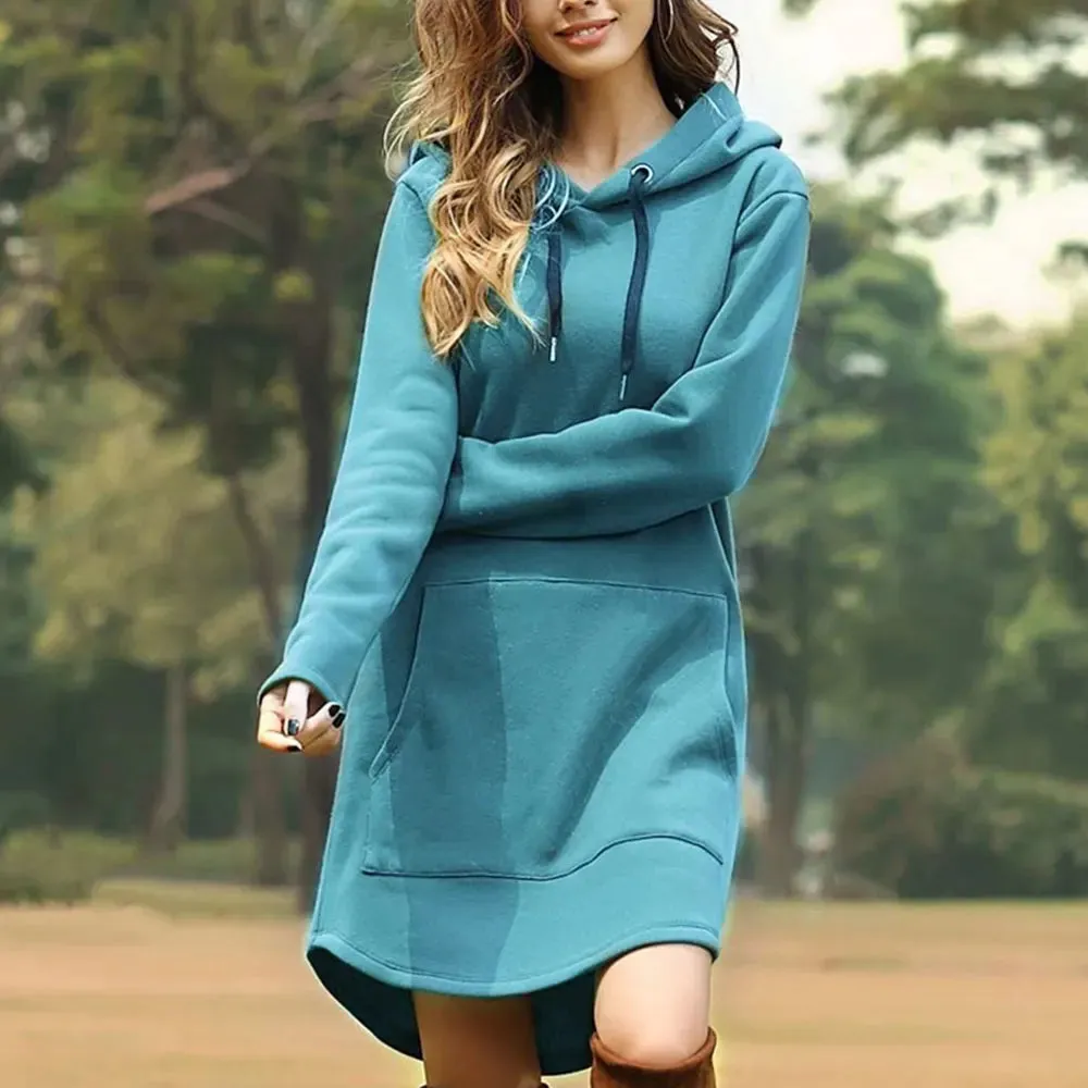 Emilia - Lässiger Herbst Long Hoodie für Damen