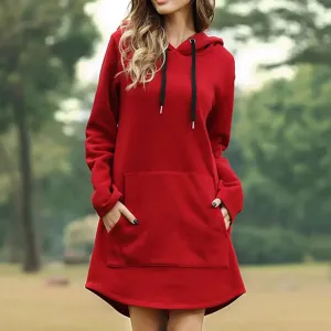 Emilia - Lässiger Herbst Long Hoodie für Damen
