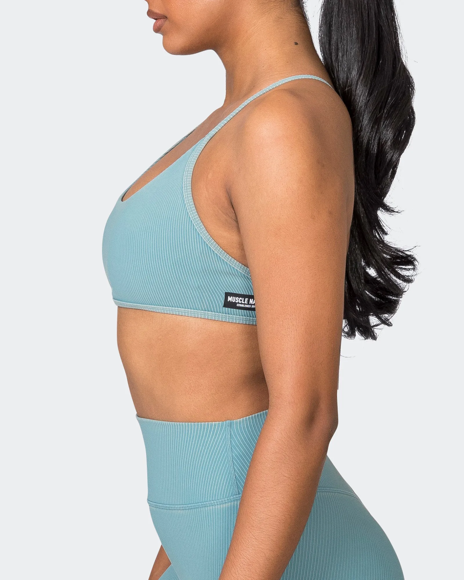 Essence Vintage Rib Bralette - Washed Harbour