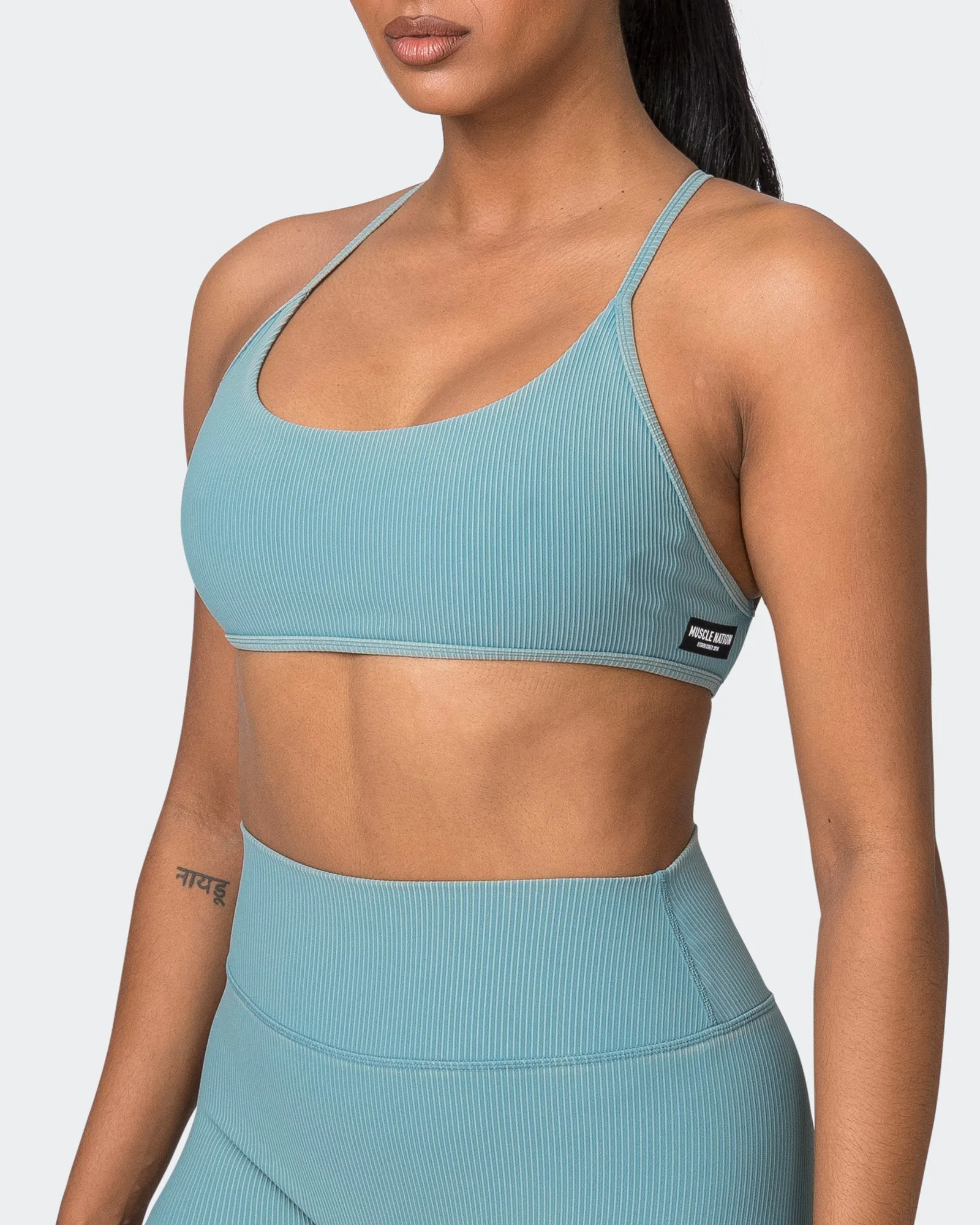 Essence Vintage Rib Bralette - Washed Harbour