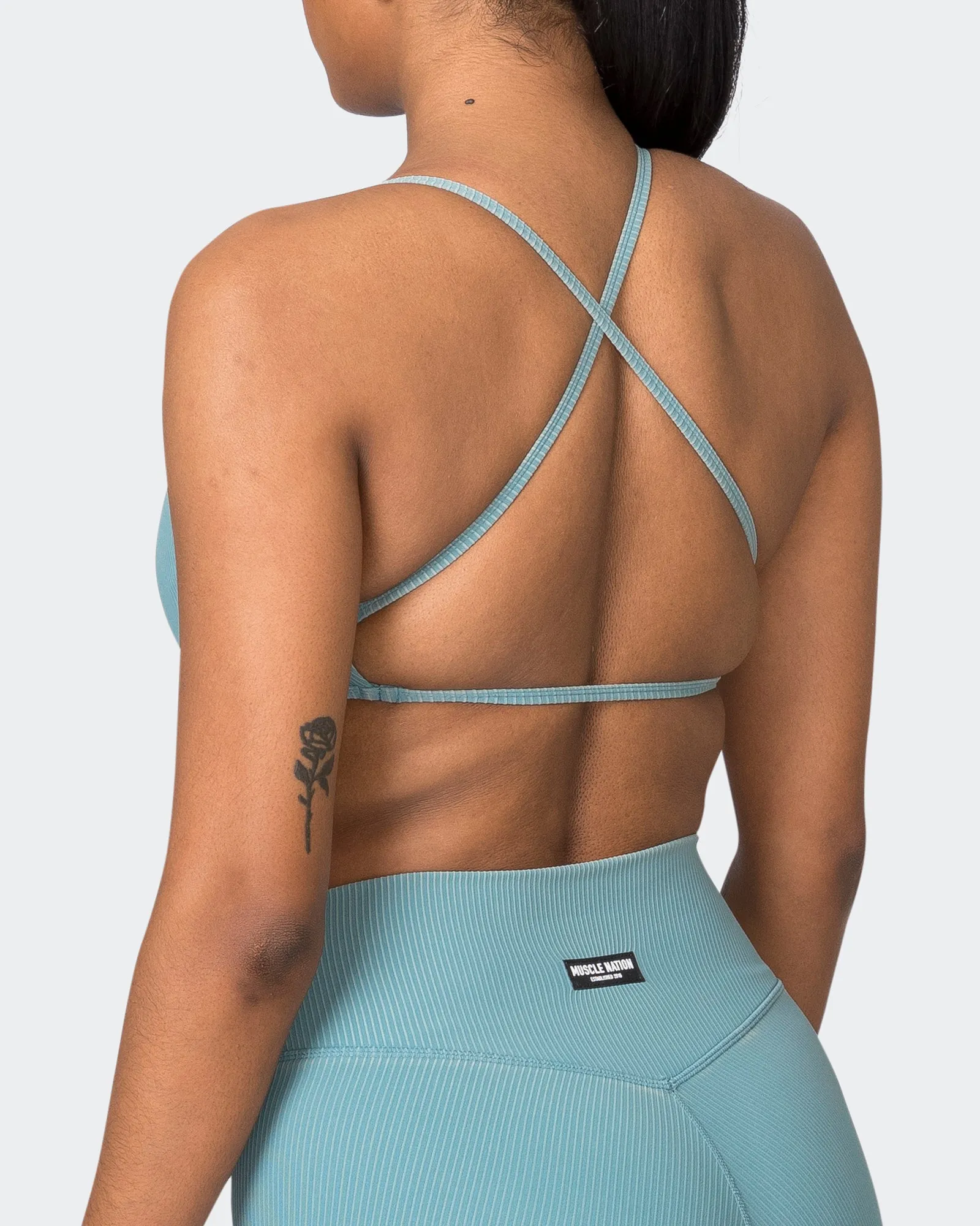 Essence Vintage Rib Bralette - Washed Harbour