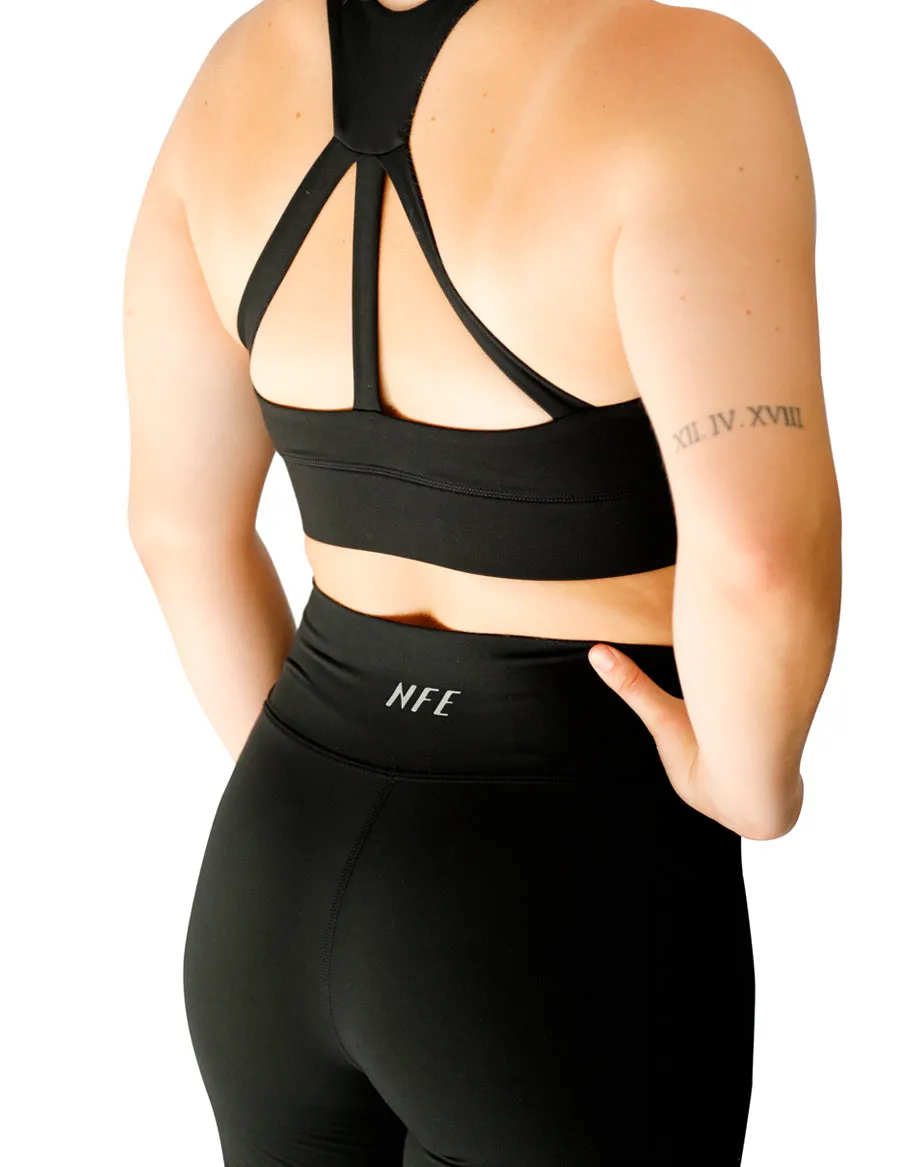 ESSENTIAL RANGE BLACK 3/4 LEGGINGS
