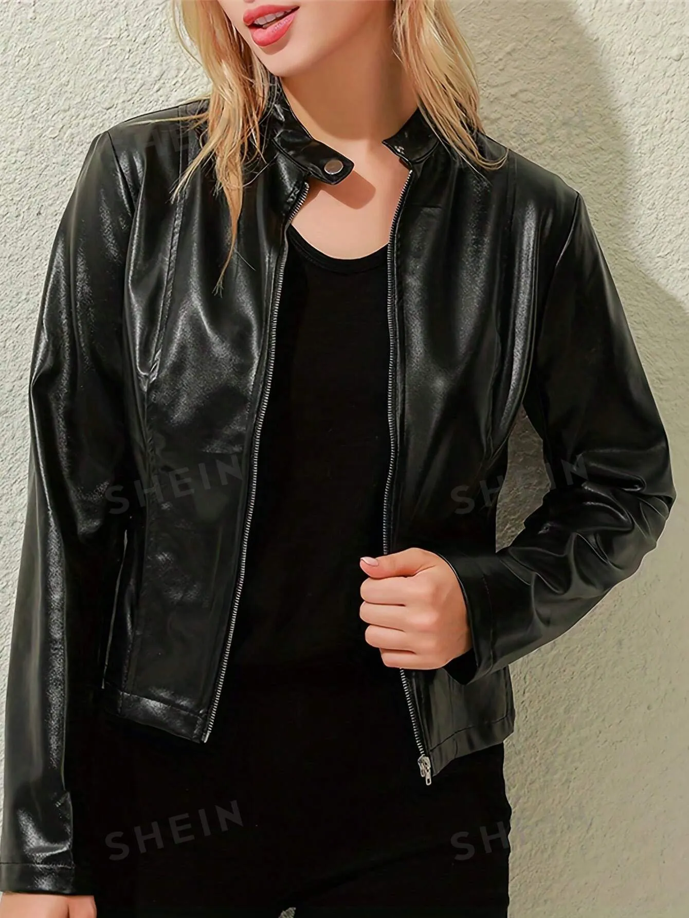 EZwear Ladies' Pu Leather Jacket