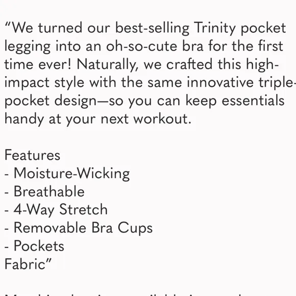 Fabletics Trinity, high impact sports bra, lava, new