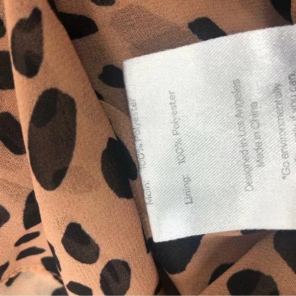 Fame and Partners Leopard Wrap Dress