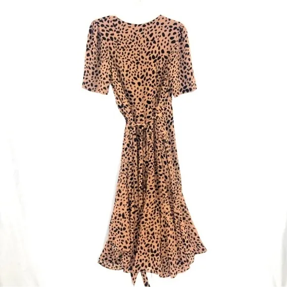 Fame and Partners Leopard Wrap Dress