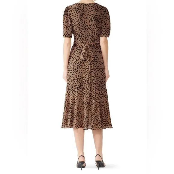 Fame and Partners Leopard Wrap Dress