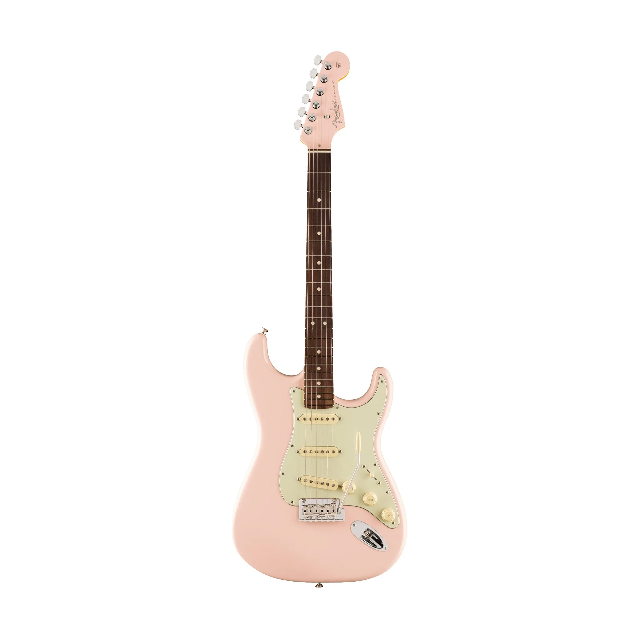 Fender American Professional II Stratocaster Electric Guitar, RW FB, Shell Pink