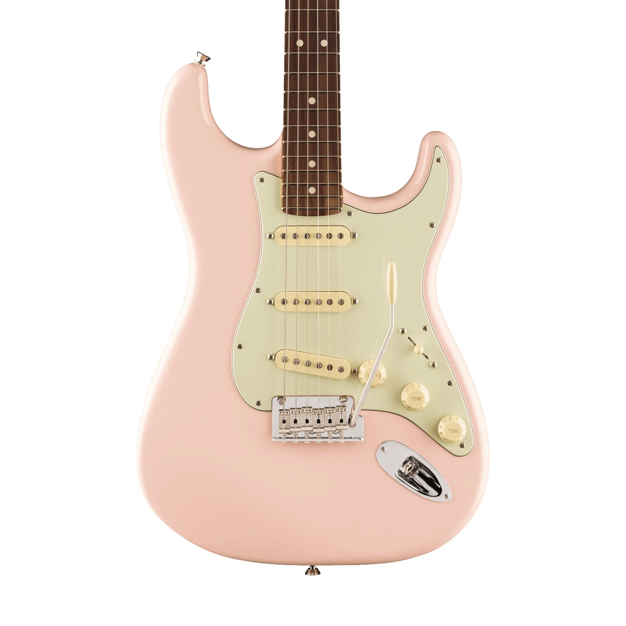 Fender American Professional II Stratocaster Electric Guitar, RW FB, Shell Pink