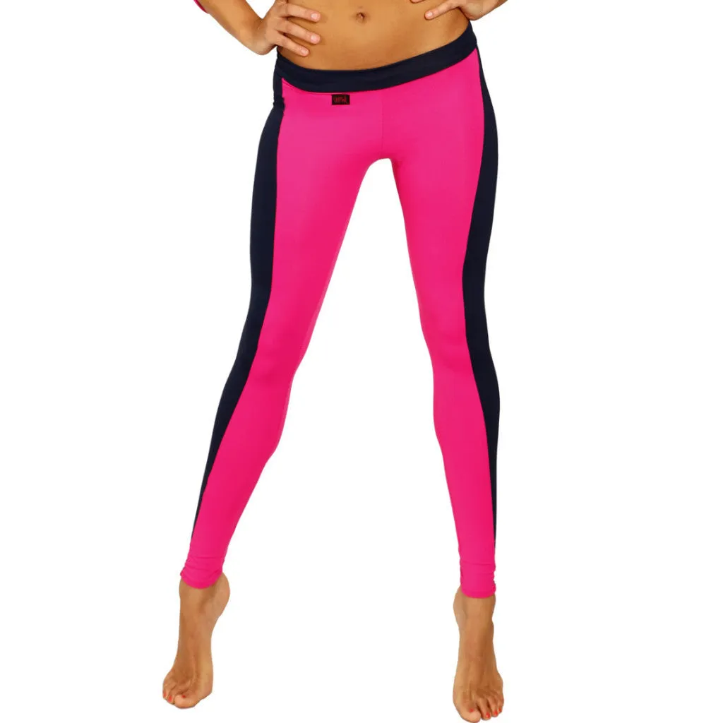 Fitness Leggings - Black / Rainbow