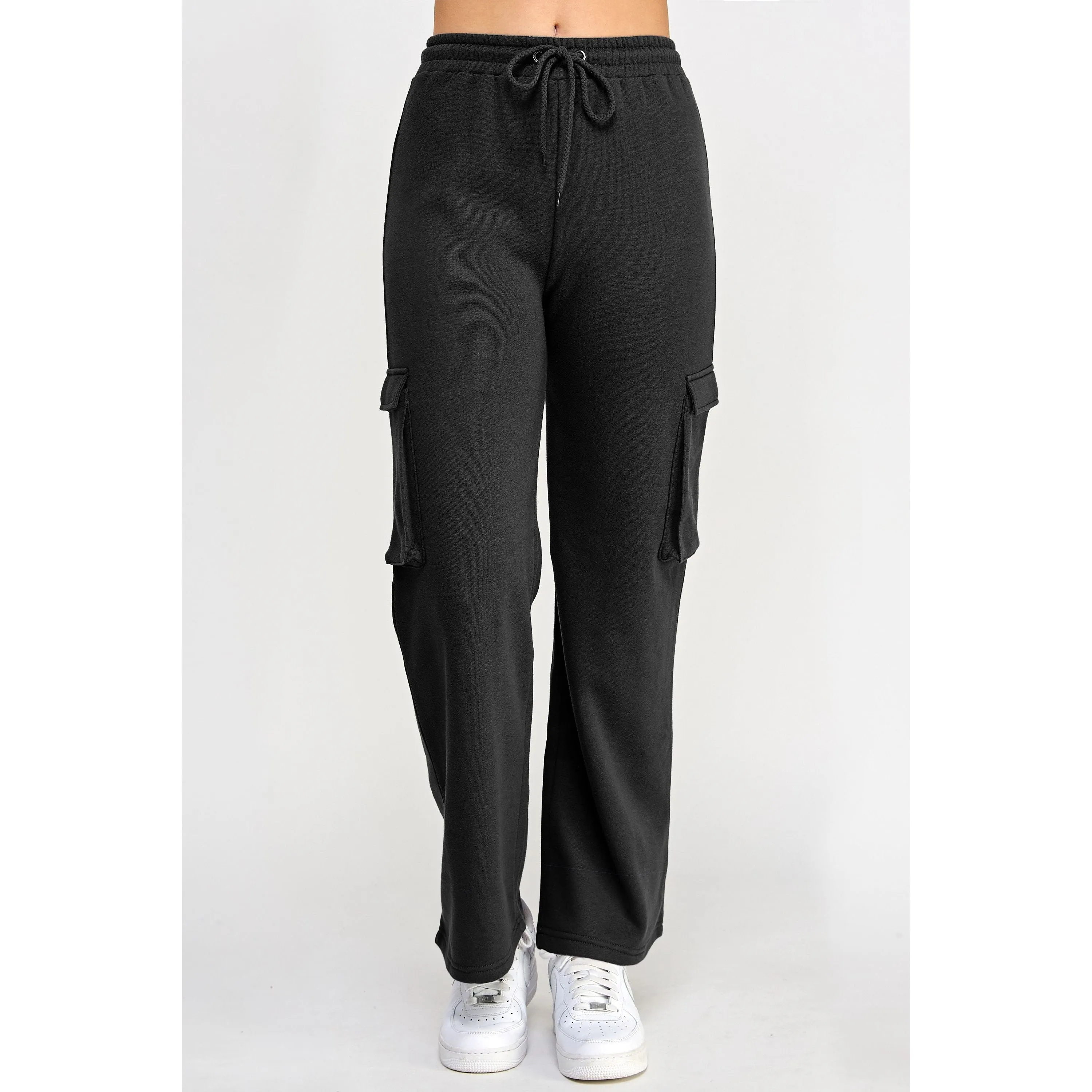 Fleece Cargo Pocket Straight Leg Jogger