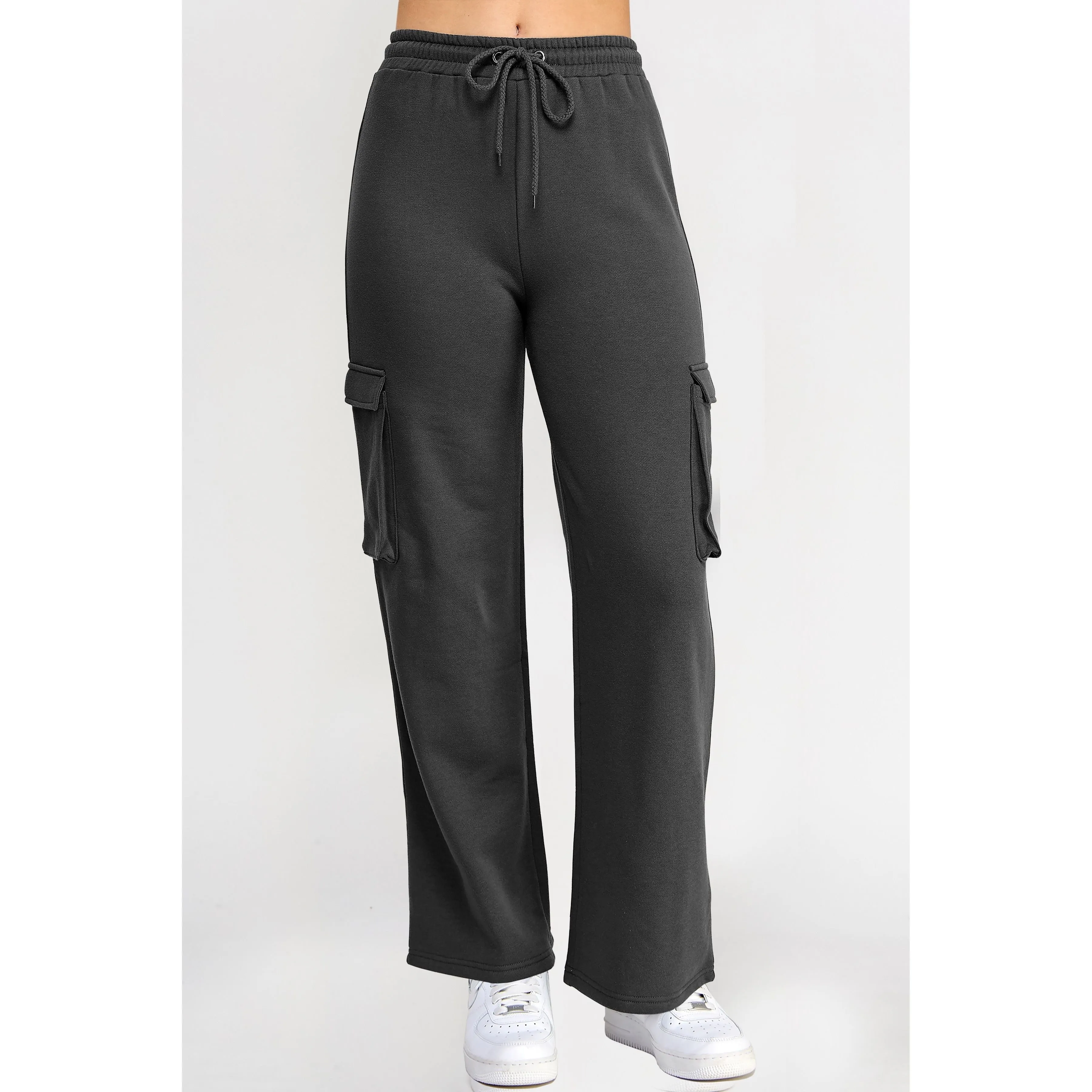 Fleece Cargo Pocket Straight Leg Jogger