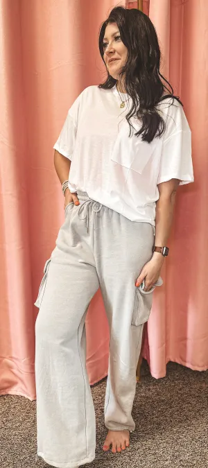 Fleece Cargo Wideleg